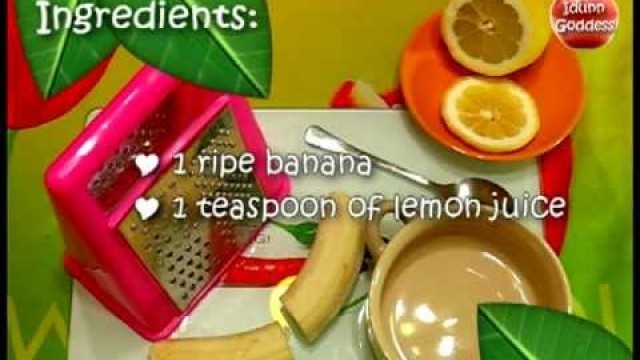 'OILY skin care - Banana masks recipes - Natural homemade cosmetics'