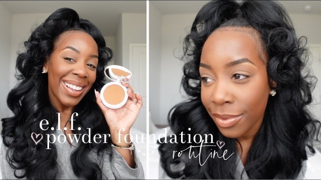 'TRYING E.L.F. COSMETICS CAMO POWDER FOUNDATION *IN NATURAL LIGHT* | Andrea Renee'