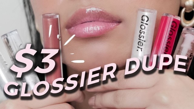 'DUPE: GLOSSIER Lip Gloss vs ELF Lip Lacquer'