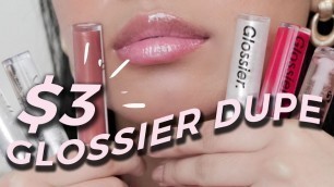 'DUPE: GLOSSIER Lip Gloss vs ELF Lip Lacquer'
