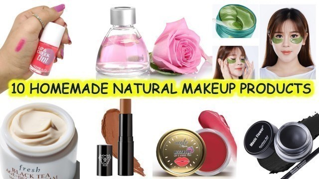 '10 DIY natural makeup & skincare products making at home | Homemade organic beauty products'