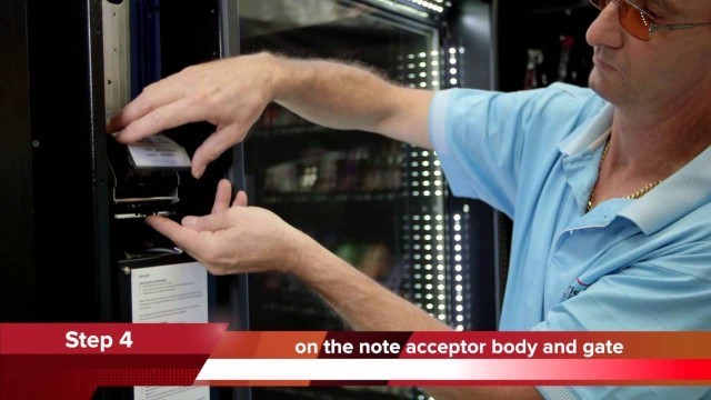 'Snap Fitness - How to clean the note accepter on a Sorrento vending machine'