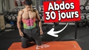 '8min Abdos entrainement sans matériel ! (avoir des Abdos en 30 jours)'