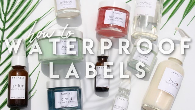 'How to make WATERPROOF labels for products - Skincare & Cosmetics Business 2021'