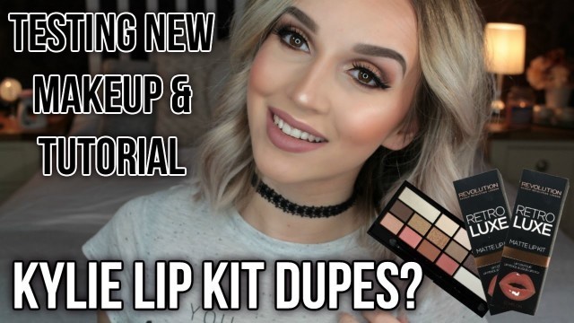 'TESTING MAKEUP REVOLUTION + KYLIE LIP KIT DUPES! || ITSSTEFFIGEE'