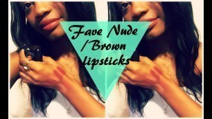 'KYLIE JENNER LIPSTICK DUPES: MY Fave N U D E/ B R O W N Lipcolors'