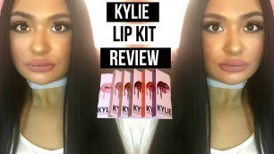 'KYLIE LIP KIT Review, Swatches, and Dupes'