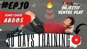 'Training Challenge 30 jours | Episode 10 | Renfo centre Abdos | MAT FITNESS'