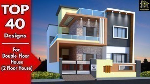 'Best 40 Home Front Elevation Designs For 2 Floor House | WATCH  NOW'