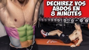 'DÉCHIREZ VOS ABDOS EN 8 MIN ! (Difficile)'