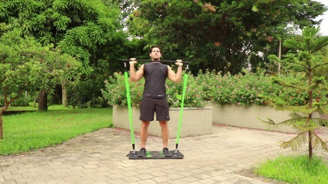 'Upper Body Home Workout - Shoulder Press 2 Bands - BodyBoss'