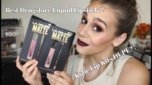 'Best Drugstore Liquid Lipsticks?! | Kylie Jenner Lip Kits Dupes?!'