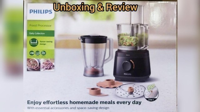 'Unboxing & Review Phillips Food Processor HR 7320| How To Assemble Of All Parts'