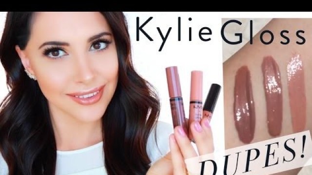 'Kylie Jenner LIP GLOSS DUPES + Swatches (LIKE, LITERALLY, SO CUTE), Drugstote dupes, Kylie Lip Kit'