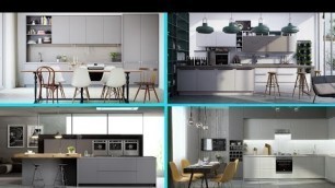 'Awesome Grey Kitchen design ideas that are modern and modular Kitchen'