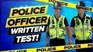 'Police Online Assessment Process: (Stage 3a) WRITTEN EXERCISE Questions, Tips & Answers!'