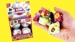 'Miniature Tiny Food and Product Brands Blind Bags - Mini Brands Full Box Opening'