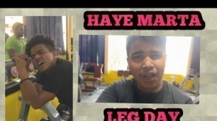 'Leg day at gym || hardwork || 