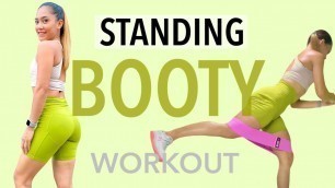 'STANDING BOOTY WORKOUT | RESISTANCE BANDS WORKOUT | WORKOUT FOR BUTT | BUTT EXERCISE AT HOME'