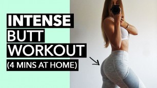 '4 Minute BUTT BURNER At Home (QUICK & EFFECTIVE!)'