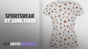 'Top 10 Junk Food Sportswear [2018]: Old Glory Junk Food Pattern All Over Juniors T Shirt'