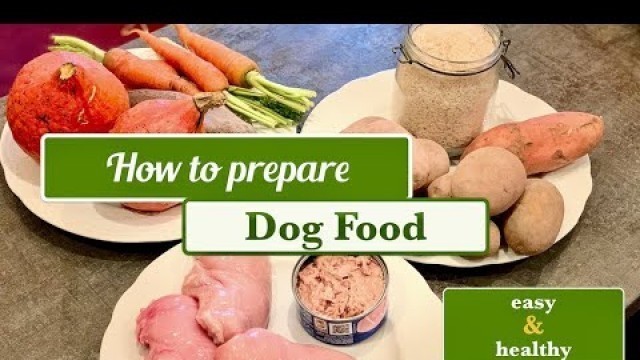 'EASY: How to prepare homemade Dog Food | Healthy Recipe Dogs love'