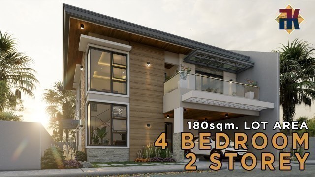 '4 Bedroom HOUSE DESIGN | 2 Storey | Walkthrough Animation'