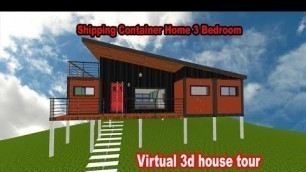 'Shipping container home 3 bedroom design with floor plans - The interior of a shipping container'