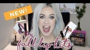 'NEW Kylie Cosmetics Fall Lip Kits || Swatches & Dupes'