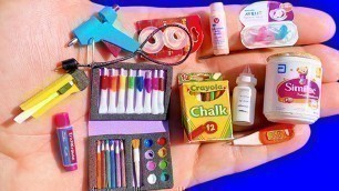 '30 DIY MINIATURE SCHOOL SUPPLIES, BABY CRAFTS REALISTIC HACKS AND CRAFTS FOR BARBIE DOLLHOUSE !!!'