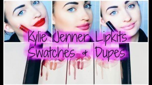 'Kylie Jenner Lip Kit  SWATCH + DUPES | Rosa Klochkov'