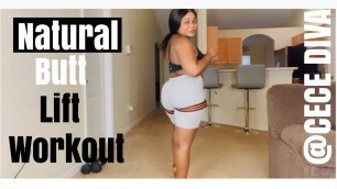 '10 MIN NATURAL BUTT LIFT WORKOUT, GROW BUTT (not thighs)'