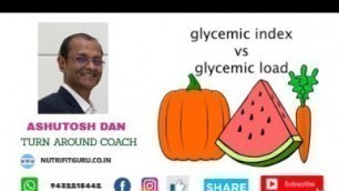'Glycemic Index & Glycemic Load in bengali'