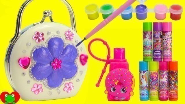 'DIY Cosmetics Purse by Melissa and Doug with Lisa Frank Lip Balms and Surprises'