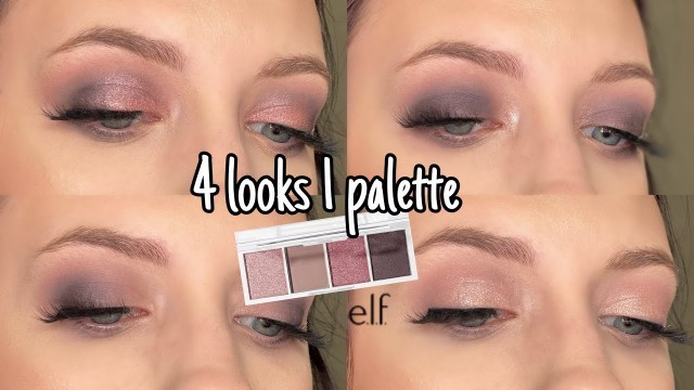 'Elf Cosmetics Rose Water Bite Size Eyeshadow Palette | 4 looks 1 palette'