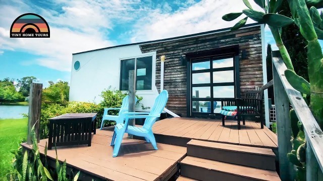 'Luxury Open Concept Tiny House With Unique Tiling & Sliding Garage Door'