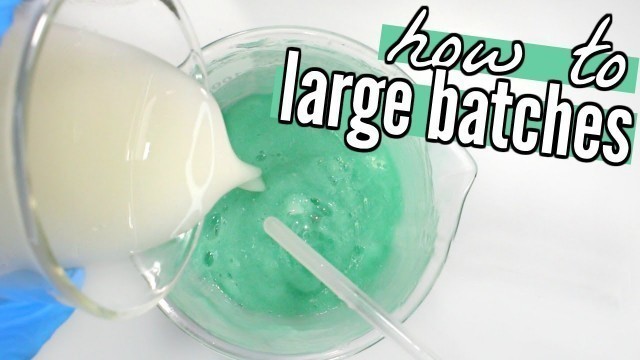 'How to Make Large Batches of Cosmetics - Homemade Aloe Face Wash'