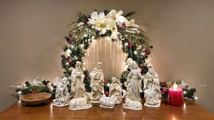 'Magnolia Nativity Christmas Display - Christmas Decorating Idea - How To'