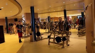 'New ship Harmony of the seas part 1, gym fitness center'