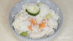 'Chicken and Rice Recipe for Dogs with Sensitive Stomach'