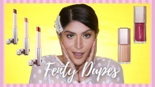 'Fenty Beauty Mattemoiselle Lipstick Dupes + Gloss Bomb Alternatives | Shreya Jain'