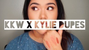 'KYLIE COSMETICS KKW X KYLIE DUPES'