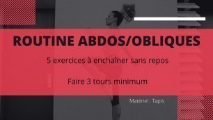 'ROUTINE ABDOS/OBLIQUES'