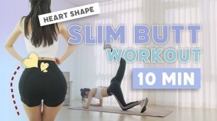 'How to get Slim Butt like A KPOP IDOL  / 10 Min Burning butt fat / Hip Dips / Round Butt'