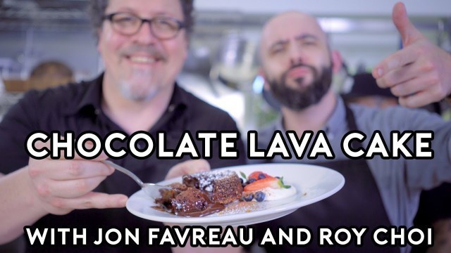 'Binging with Babish: Chocolate Lava Cakes from Chef feat. Jon Favreau and Roy Choi'