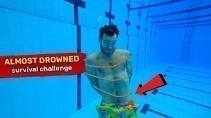 'Tried the US NAVY SEALS test WITHOUT practice | Under Water challenge in swimming pool'