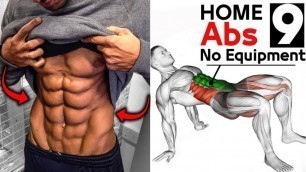'9 ABDOS WORKOUT Home Exercise | HOME WORKOUT For 6PACK ABS'