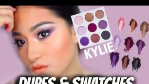 'KYLIE COSMETICS THE PURPLE PALETTE DUPES & TUTORIAL'