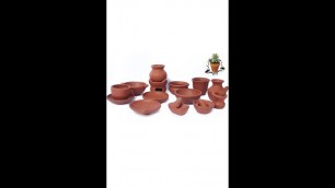 'Natural Food Miniature Clay Kitchen Set | Real Miniature Cooking Set #shorts #viral #trending'