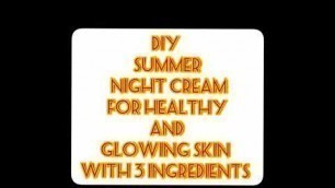 'DIY cream for healthy and glowing skin with 3 ingredients #skincare #viral #trending #shorts #skin